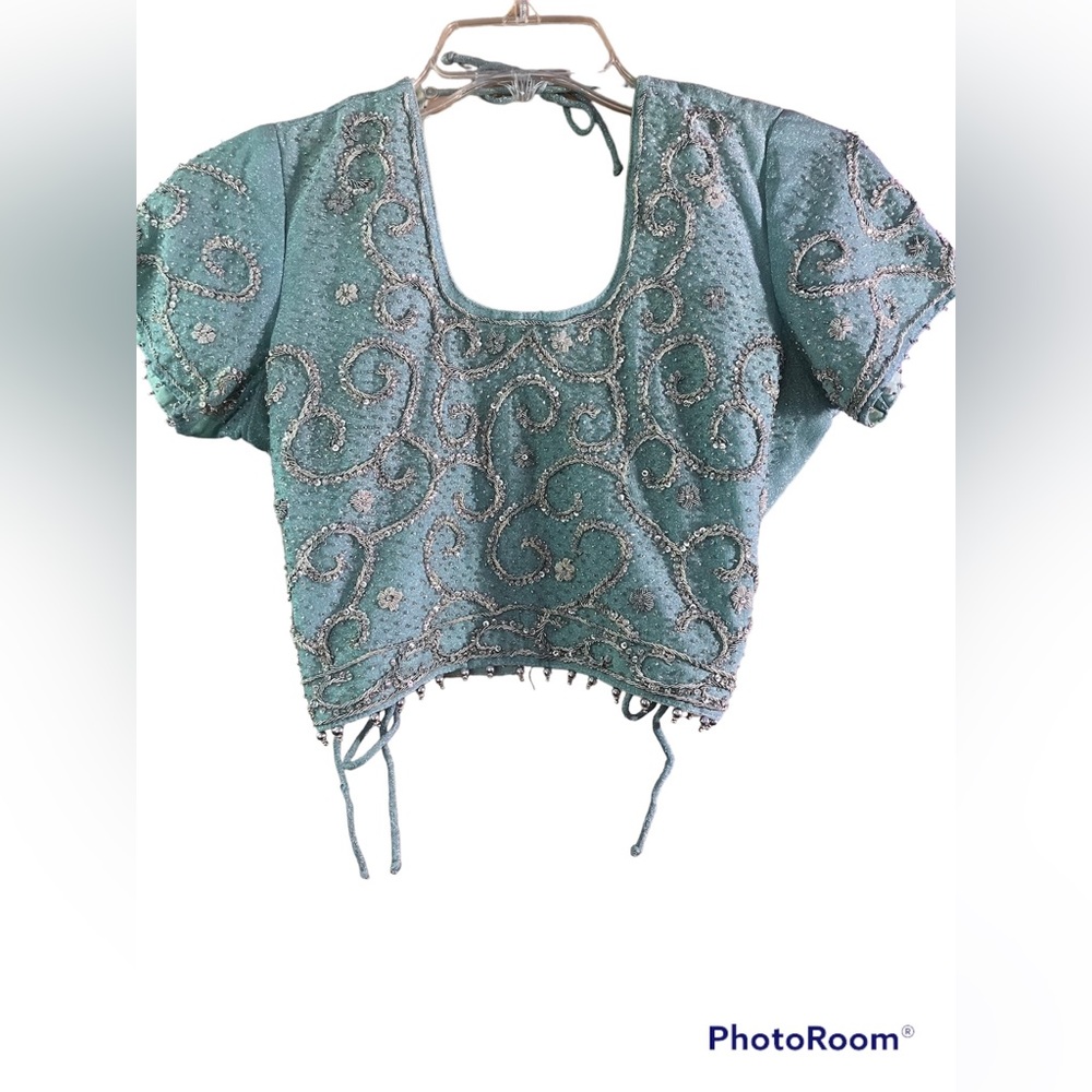 Ethnic Beaded Rhinestones Top